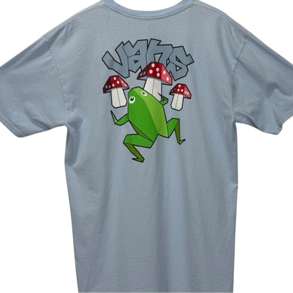 Vans Other - Vans Graphic Tee with Frog and Mushrooms Size Large